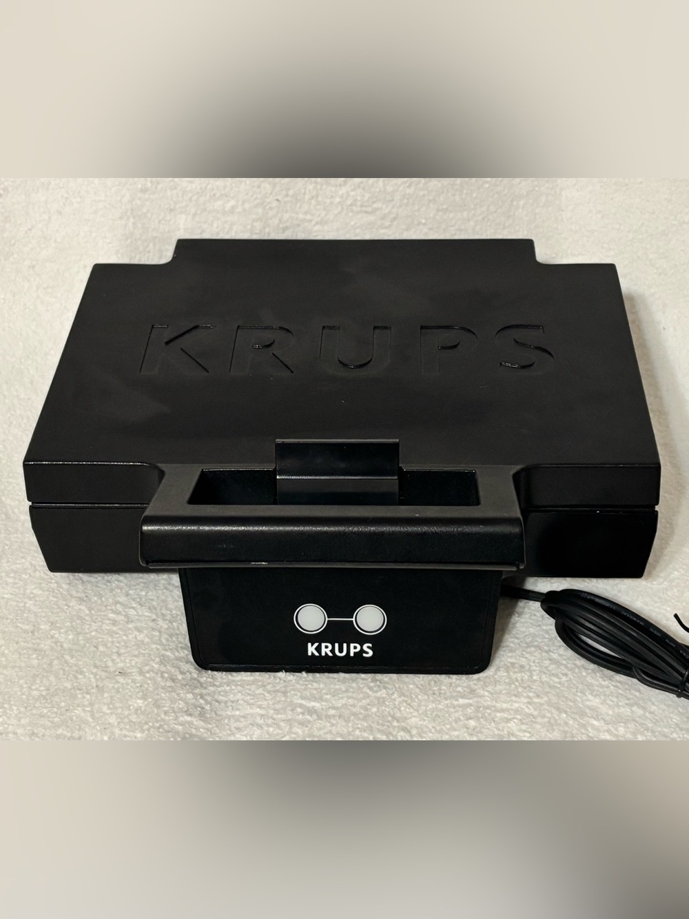 KRUPS Black Electric Sandwich Maker